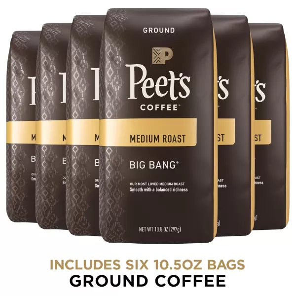 Peet's Coffee, Medium Roast Ground Coffee - Single Origin Brazil 18 Ounce Bag