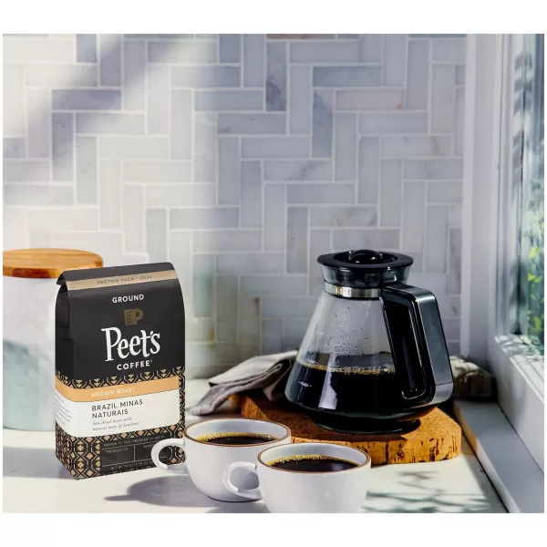Peet's Coffee, Medium Roast Ground Coffee - Single Origin Brazil 18 Ounce Bag