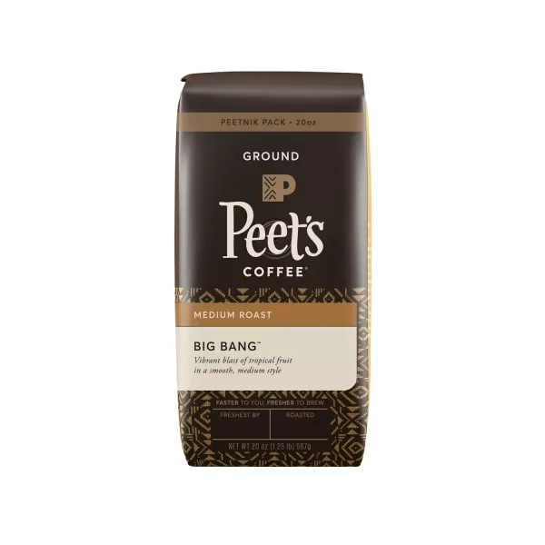 Peet's Coffee, Medium Roast Ground Coffee - Single Origin Brazil 18 Ounce Bag