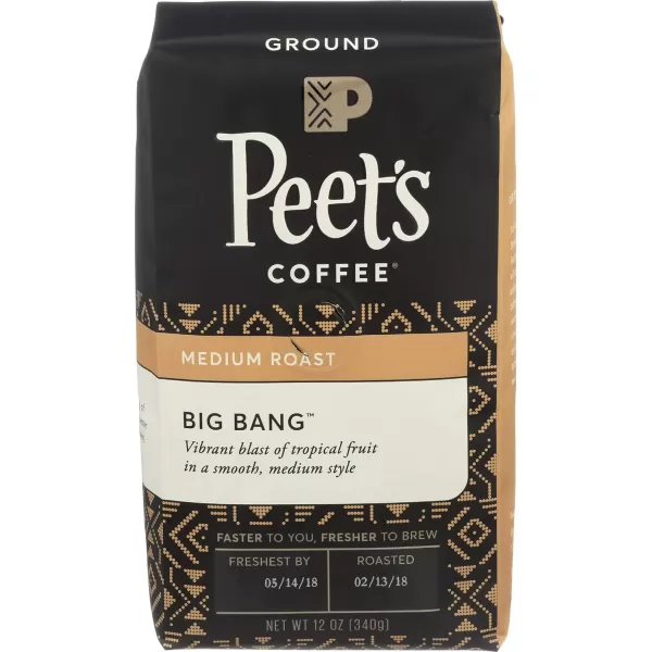 Peet's Coffee, Medium Roast Ground Coffee - Single Origin Brazil 18 Ounce Bag