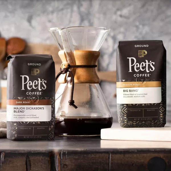 Peet's Coffee, Medium Roast Ground Coffee - Single Origin Brazil 18 Ounce Bag