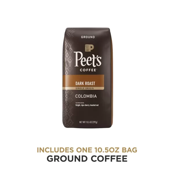Peet's Coffee, Medium Roast Ground Coffee - Single Origin Brazil 18 Ounce Bag