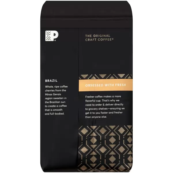 Peet's Coffee, Medium Roast Ground Coffee - Single Origin Brazil 18 Ounce Bag