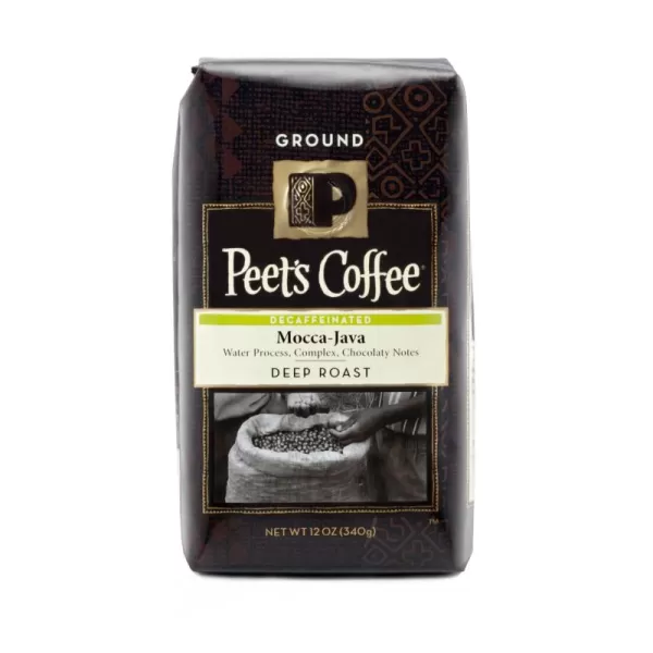 Peet's Coffee, Dark Roast Decaffeinated Ground Coffee - Decaf Major Dickason's Blend 10.5 Ounce Bag