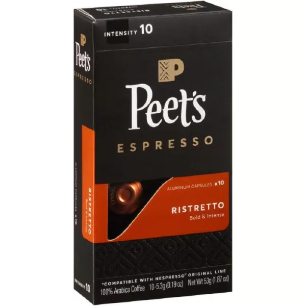 Peet's Coffee, Dark Roast Espresso Capsules, Caramel 100 Count 