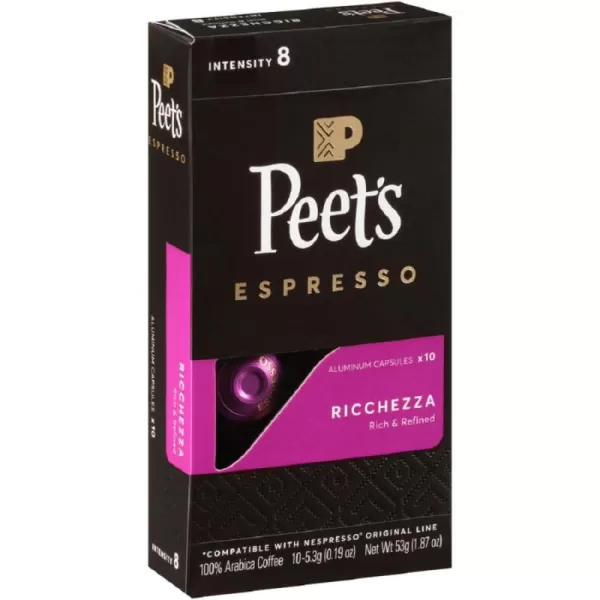 Peet's Coffee, Dark Roast Espresso Capsules, Caramel 100 Count 