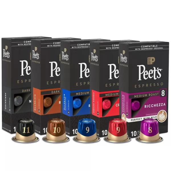 Peet's Coffee, Dark Roast Espresso Capsules, Caramel 100 Count 