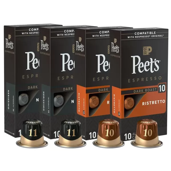 Peet's Coffee, Dark Roast Espresso Capsules, Caramel 100 Count 
