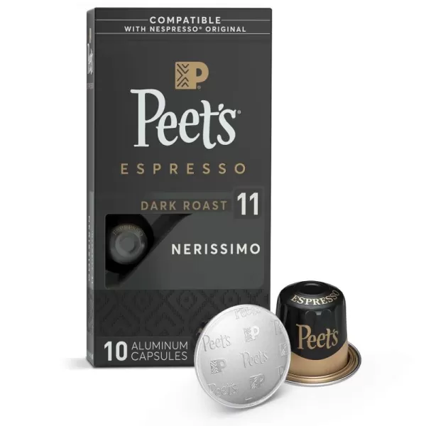 Peet's Coffee, Dark Roast Espresso Capsules, Caramel 100 Count )