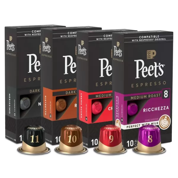 Peet's Coffee, Dark Roast Espresso Capsules, Caramel 100 Count 