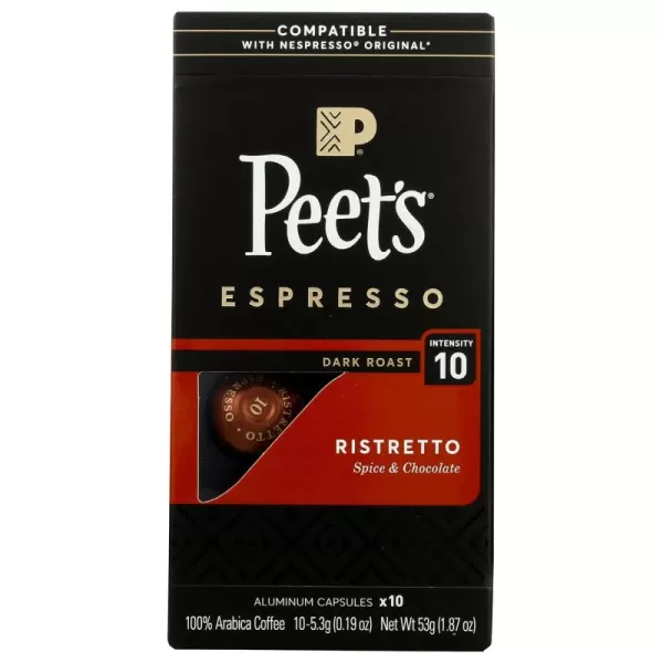Peet's Coffee, Dark Roast Espresso Capsules, Caramel 100 Count 