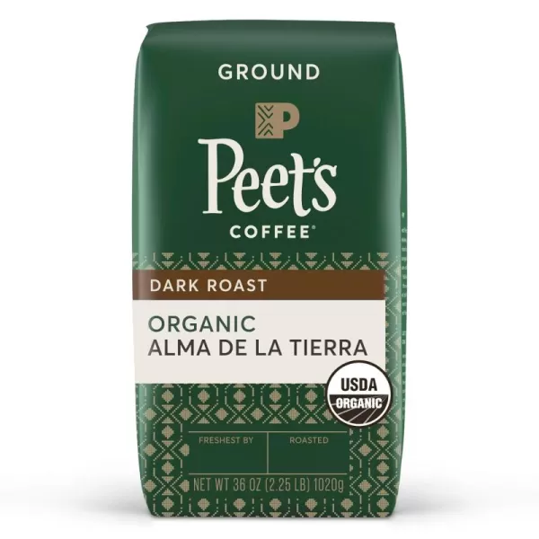 Peet's Coffee, Dark Roast Ground Coffee - Organic French Roast 18 Ounce Bag, USDA Organic