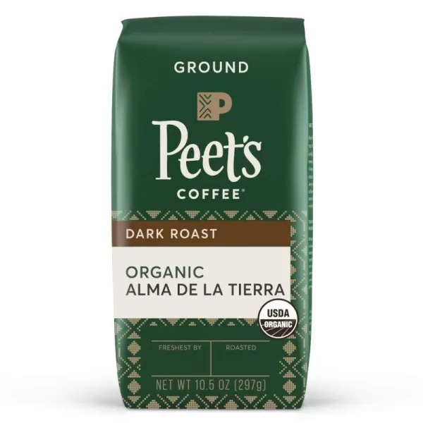 Peet's Coffee, Dark Roast Ground Coffee - Organic French Roast 18 Ounce Bag, USDA Organic
