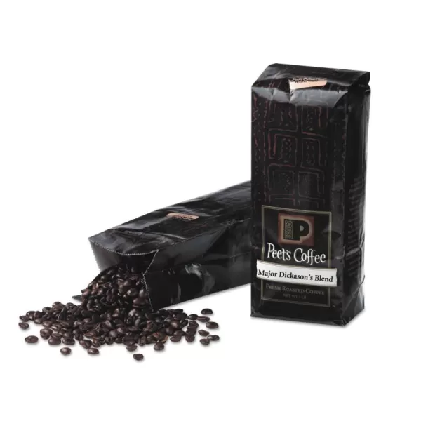 Peet's Coffee, Dark Roast Whole Bean Coffee - Major Dickason's Blend 18 Ounce Bag