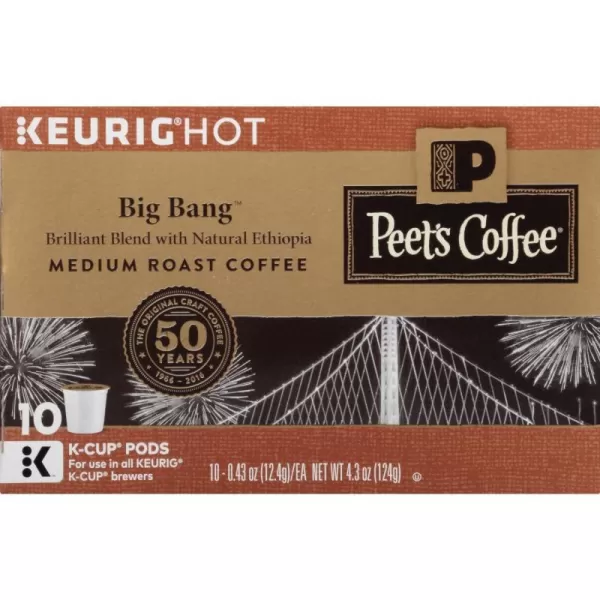 Peet's Coffee Flavored K-Cup Pods, Hazelnut Mocha  Single Serve Pods Compatible with Keurig Brewers
