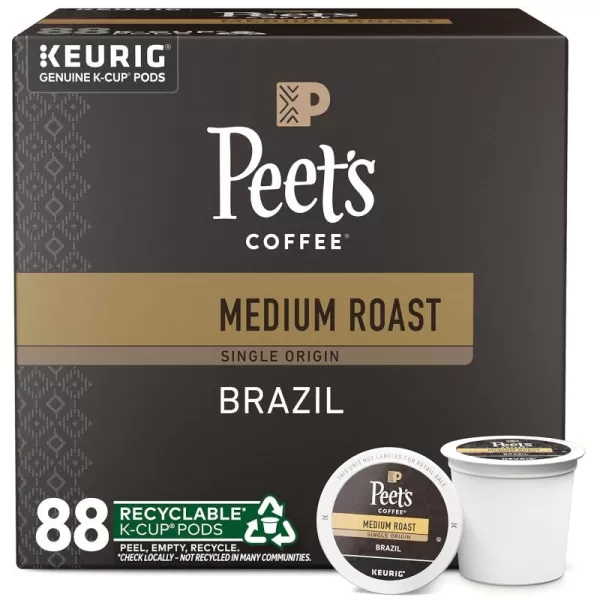 Peet's Coffee Flavored K-Cup Pods, Hazelnut Mocha  Single Serve Pods Compatible with Keurig Brewers