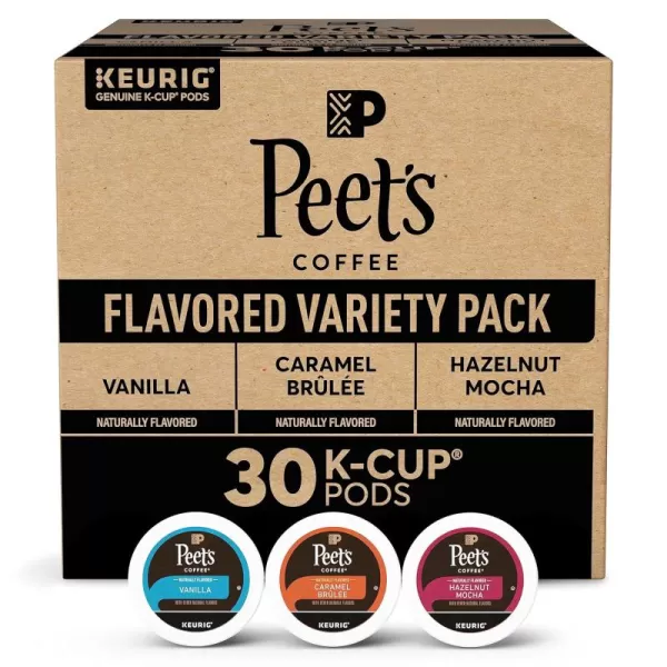 Peet's Coffee Flavored K-Cup Pods, Hazelnut Mocha  Single Serve Pods Compatible with Keurig Brewers