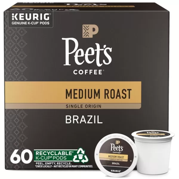 Peet's Coffee Flavored K-Cup Pods, Hazelnut Mocha  Single Serve Pods Compatible with Keurig Brewers