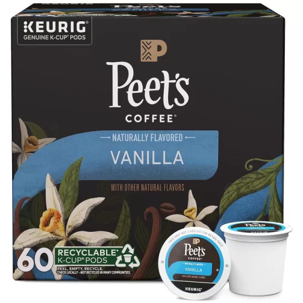 Peet's Coffee Flavored K-Cup Pods, Hazelnut Mocha  Single Serve Pods Compatible with Keurig Brewers