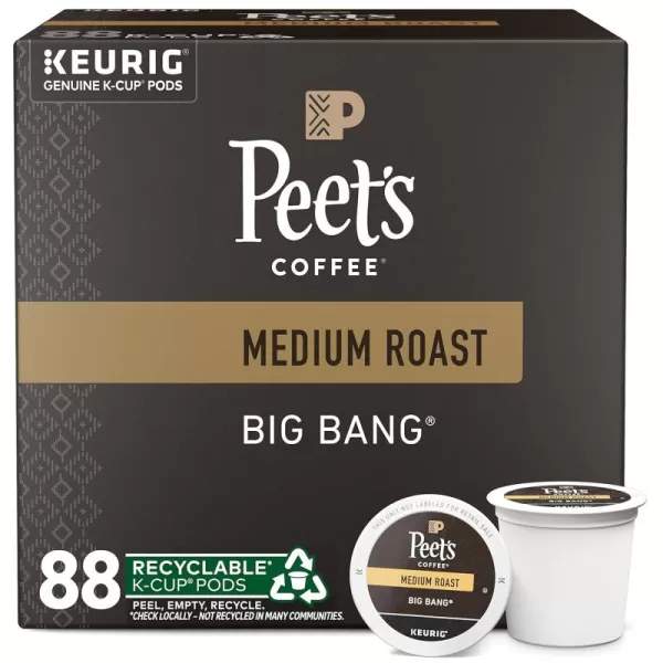 Peet's Coffee Flavored K-Cup Pods, Hazelnut Mocha  Single Serve Pods Compatible with Keurig Brewers