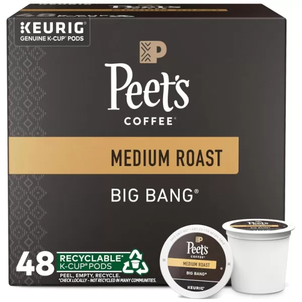 Peet's Coffee, Light Roast K-Cup Pods for Keurig Brewers - Luminosa Breakfast Blend, 10 Count 