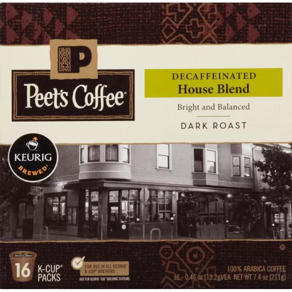 Peet's Coffee, Medium Roast Decaffeinated Coffee K-Cup Pods for Keurig Brewers - Decaf Especial 60 Count 