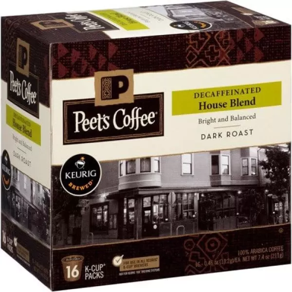 Peet's Coffee, Medium Roast Decaffeinated Coffee K-Cup Pods for Keurig Brewers - Decaf Especial 60 Count 