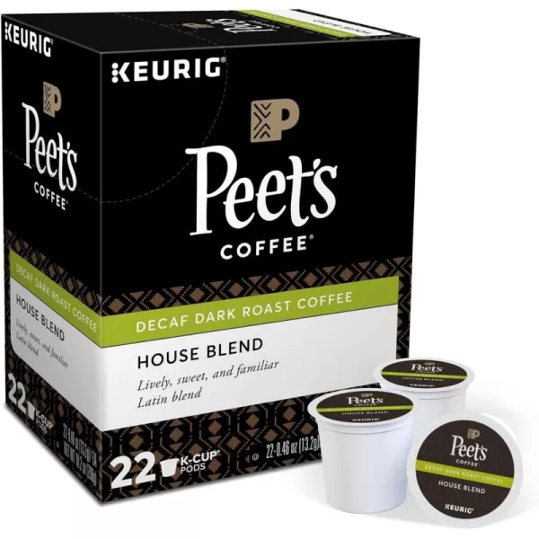 Peet's Coffee, Medium Roast Decaffeinated Coffee K-Cup Pods for Keurig Brewers - Decaf Especial 60 Count 