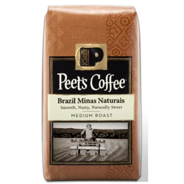 Peet's Coffee, Medium Roast Ground Coffee - Single Origin Brazil 18 Ounce Bag