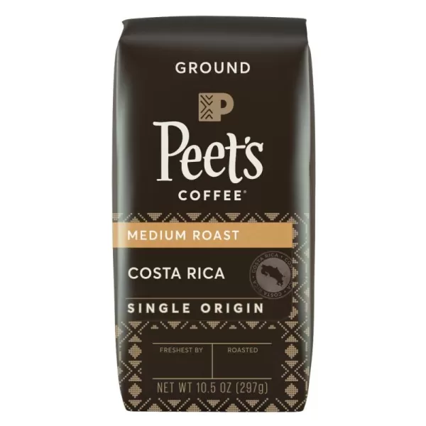 Peet's Coffee, Medium Roast Ground Coffee - Single Origin Brazil 18 Ounce Bag
