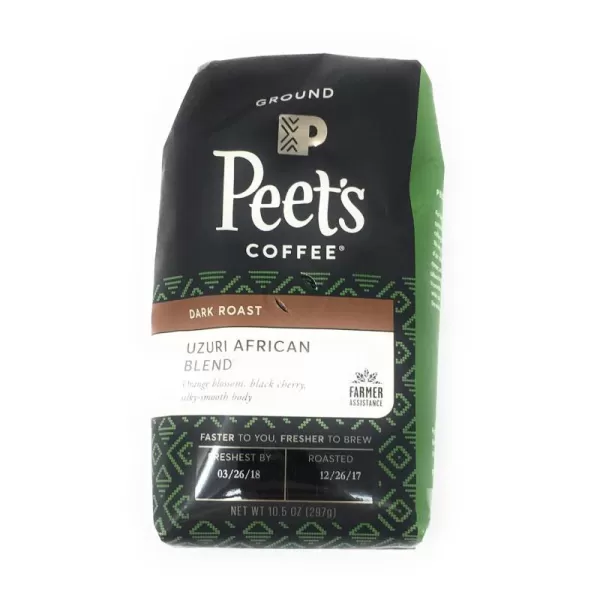 Peet's Coffee, Medium Roast Ground Coffee - Single Origin Brazil 18 Ounce Bag