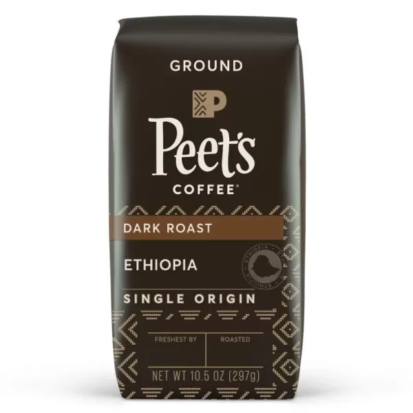 Peet's Coffee, Medium Roast Ground Coffee - Single Origin Brazil 18 Ounce Bag