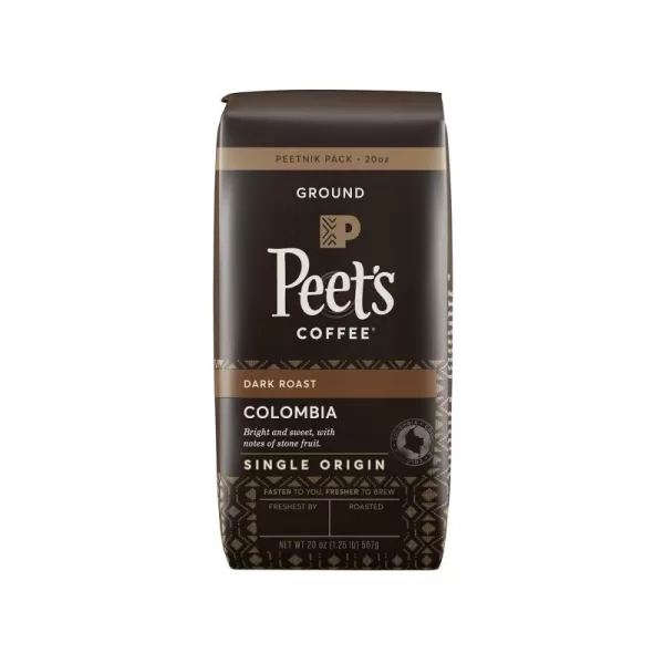 Peet's Coffee, Medium Roast Ground Coffee - Single Origin Brazil 18 Ounce Bag