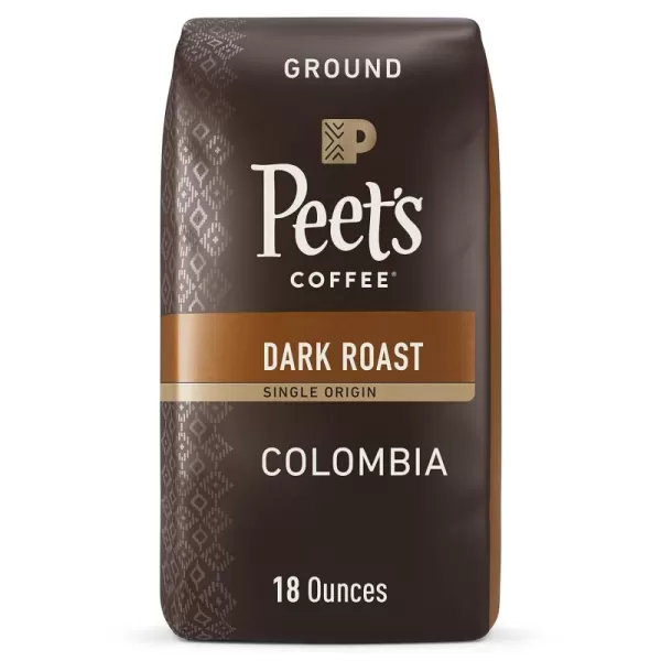 Peet's Coffee, Medium Roast Ground Coffee - Single Origin Brazil 18 Ounce Bag