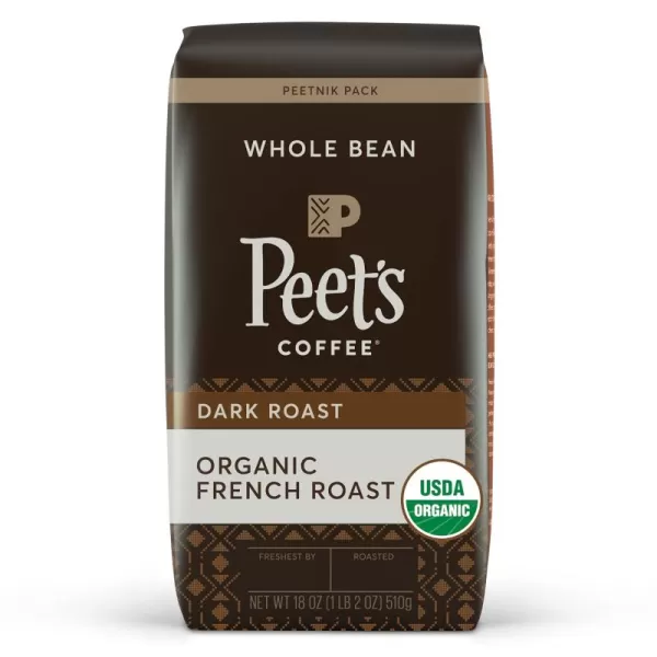 Peet's Coffee, Medium Roast Whole Bean Coffee - Organic Alameda Morning Blend 32 Ounce Bag, USDA Organic