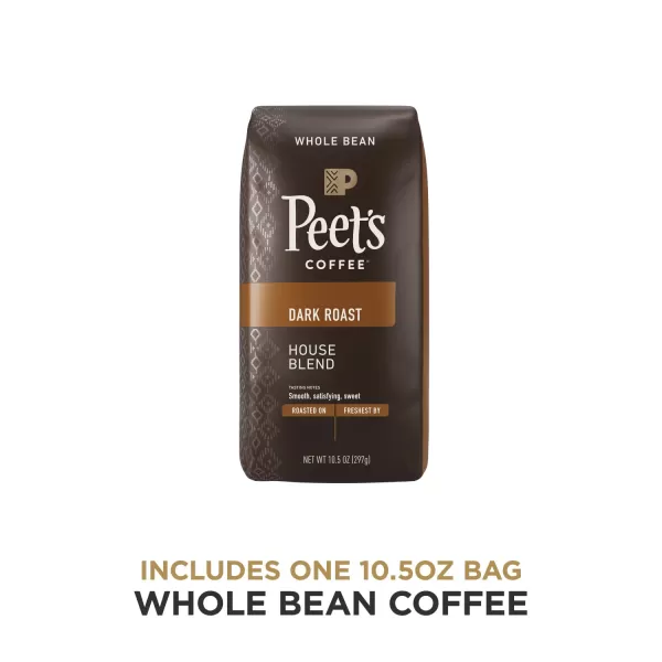 Peet's Coffee, Dark Roast Whole Bean Coffee - Major Dickason's Blend 18 Ounce Bag
