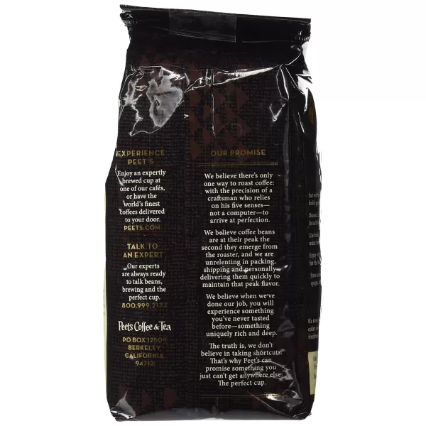 Peet's Coffee, Dark Roast Whole Bean Coffee - Major Dickason's Blend 18 Ounce Bag