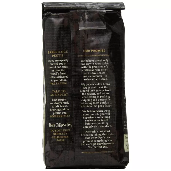 Peet's Coffee, Dark Roast Whole Bean Coffee - Major Dickason's Blend 18 Ounce Bag