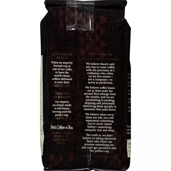 Peet's Coffee, Dark Roast Whole Bean Coffee - Major Dickason's Blend 18 Ounce Bag