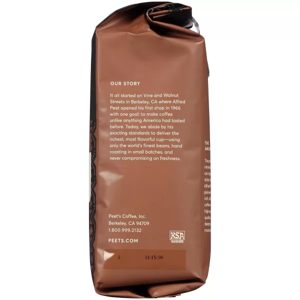Peet's Coffee, Dark Roast Whole Bean Coffee - Major Dickason's Blend 18 Ounce Bag
