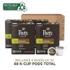 imagePeets Coffee Dark Roast Decaf Keurig KCup Pods  Decaf House Blend 32 Count 1 Box of 32 KCup PodsDecaf House Blend  88 KCups