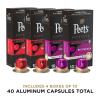 imagePeets Coffee Dark Roast Espresso Capsules Variety Pack Compatible with Nespresso Original Machine  Intensity 811 80 Count 8 Boxes of 10 Espresso CapsulesMedium and Dark Roast Variety Pack