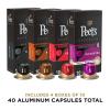 imagePeets Coffee Dark Roast Espresso Capsules Variety Pack Compatible with Nespresso Original Machine  Intensity 811 80 Count 8 Boxes of 10 Espresso CapsulesVariety Pack