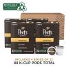 imagePeets Coffee Medium Roast Keurig KCup Pods  Off The Grid 60 Count 6 Boxes of 10 KCup PodsBig Bang