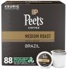 imagePeets Coffee Medium Roast Keurig KCup Pods  Off The Grid 60 Count 6 Boxes of 10 KCup PodsSingle Origin Brazil