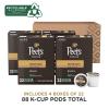 imagePeets Coffee Medium Roast Keurig KCup Pods  Off The Grid 60 Count 6 Boxes of 10 KCup PodsSingle Origin Brazil
