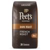 imagePeets Coffee USDA Organic Dark Roast Ground Coffee  Alpine Blend 32 Ounce BagFrench Roast