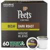imagePeets Coffee Dark Roast Decaf Keurig KCup Pods  Decaf House Blend 32 Count 1 Box of 32 KCup PodsDecaf House Blend  60 KCups