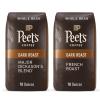 imagePeets Coffee Dark Roast Whole Bean Coffee  Espresso Forte 32 Ounce Pack of 1Major Dickasons and French Roast