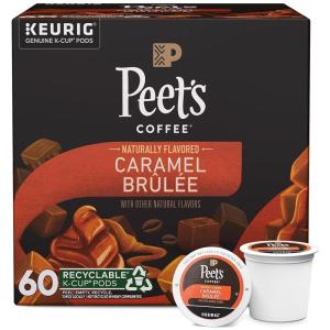 imagePeets Coffee Flavored Light Roast Keurig KCup Pods  Vanilla 60 Count 6 Boxes of 10 KCup PodsCaramel Brle